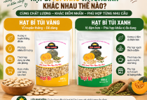 Hạt Bí Túi Vàng Và Túi Xanh – Khác Nhau Thế Nào?