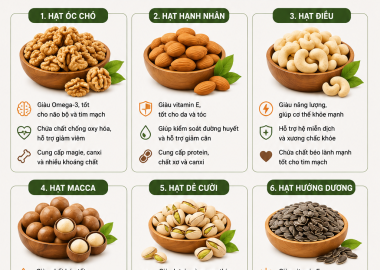 Các Loại Hạt Dinh Dưỡng Phổ Biến Và Giá Trị Dinh Dưỡng