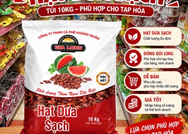 Hạt Dưa Sạch Gia Long 10kg – Giải Pháp Nguồn Hàng Tiện Lợi Cho Cửa Hàng Tạp Hóa