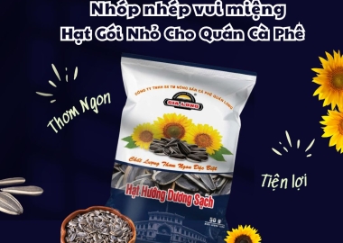 Hạt hướng dương túi 50g Gia Long – Giải pháp tiện lợi dành cho quán cà phê hiện đại