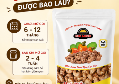 Hạt Điều Có Thể Bảo Quản Được Bao Lâu? Cách Giữ Hạt Điều Luôn Giòn Ngon
