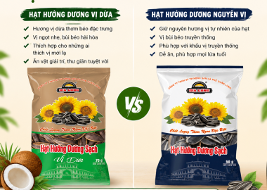Hạt Hướng Dương Vị Dừa Khác Gì Hạt Hướng Dương Nguyên Vị? Nên Chọn Loại Nào?