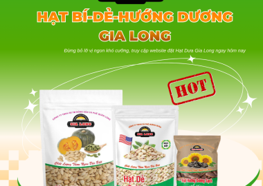 Combo túi xanh hạt bí – hạt dẻ – hướng dương Gia Long: Lựa chọn trọn vị cho khách hàng hiện đại