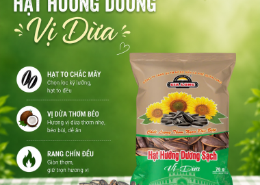 Hạt Hướng Dương Vị Dừa 70g Gia Long – Hương vị thơm béo tự nhiên, giòn ngon khó cưỡng