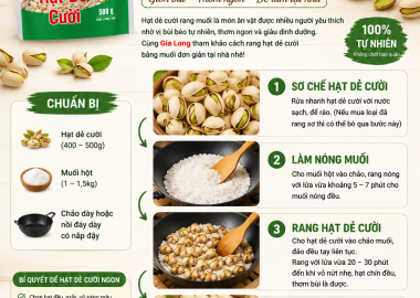 Cách Rang Hạt Dẻ Cười Bằng Muối Giòn Thơm Tại Nhà