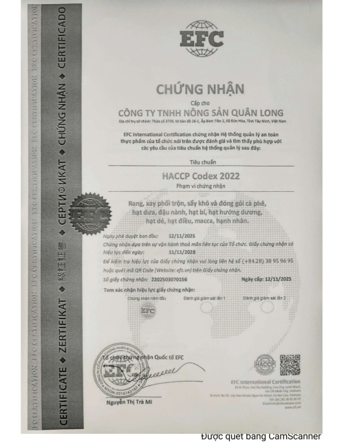 BẢN TỰ CÔNG BỐ HẠT HƯỚNG DƯƠNG