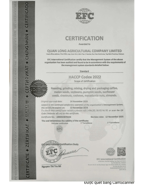 BẢN TỰ CÔNG BỐ HẠT BÍ ĐẶC BIỆT