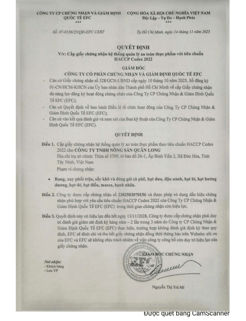 BẢN TỰ CÔNG BỐ HẠT BÍ ĐẶC BIỆT